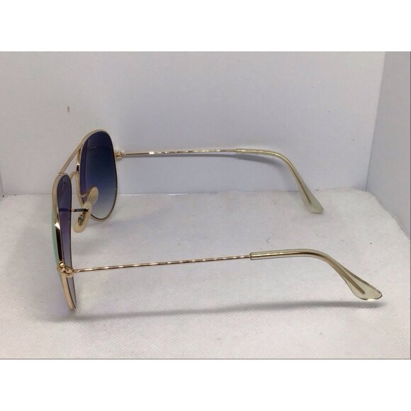 Ray-Ban RB 3025 Aviator Gold Frame Blue Light Gradient Lenses - Picture 4 of 10